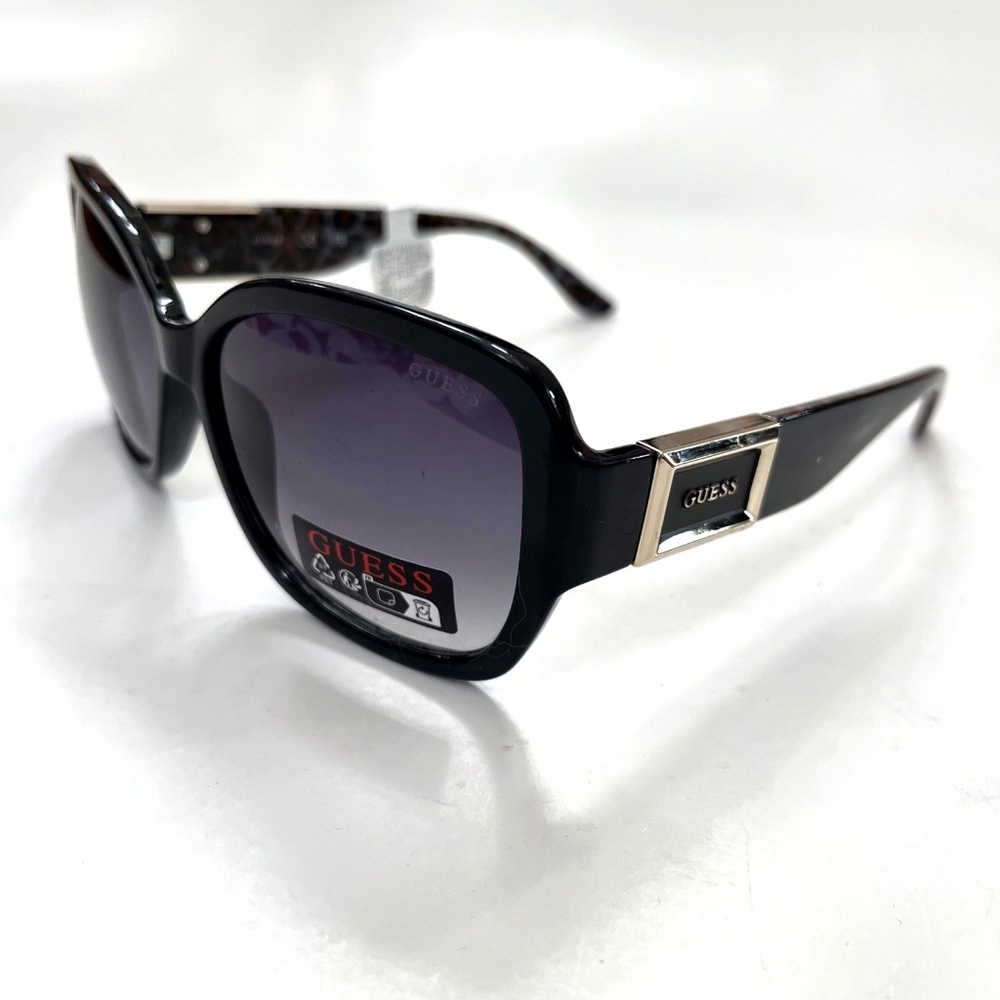 GUESS Butterfly Sunglasses GO00043 Acetate Black Logo Leopard